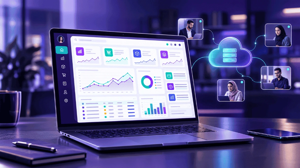 ERP ابری و داشبورد یکپارچه مدیریت کسب‌وکار
