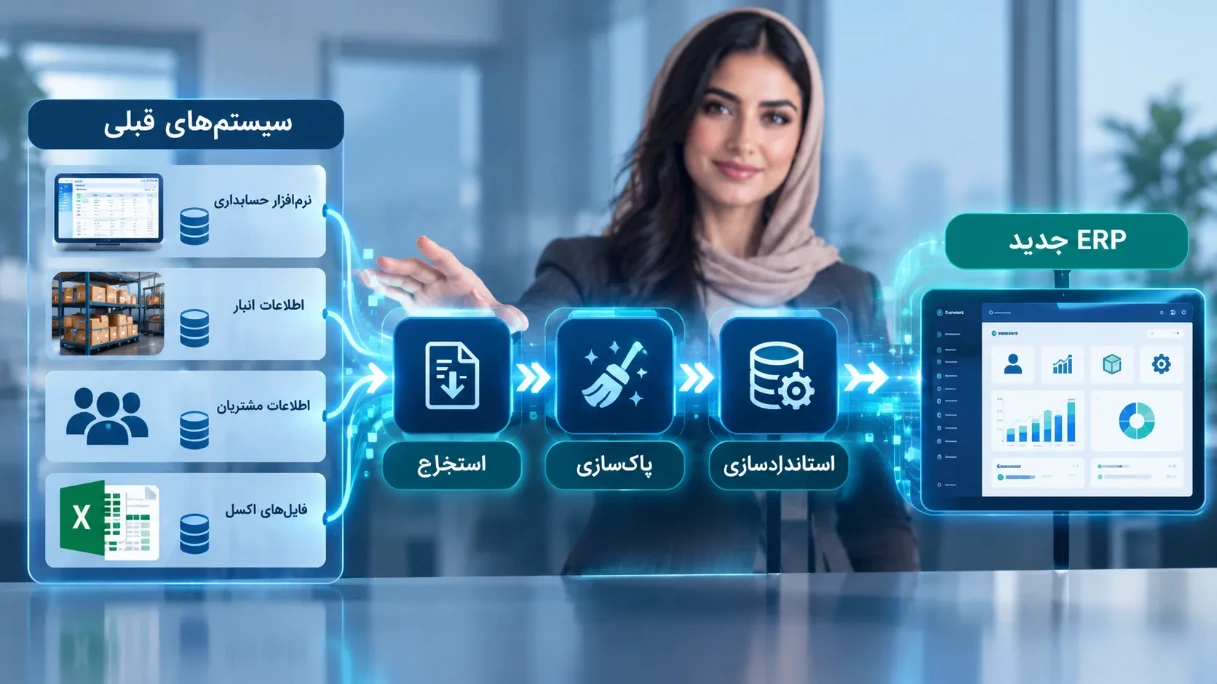 کنترل کیفیت داده قبل از انتقال به ERP